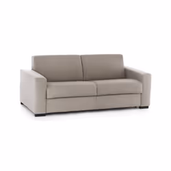 Divano Letto Asimi, Divano a 2 posti, Made in Italy, SofÃ  Soggiorno con apertura girevole, in tessuto imbottito, con Braccioli standard, cm 180x95h90, Tortora