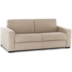 Talamo Italia - Divano letto 3 posti Estia, Sofà Soggiorno apertura girevole in tessuto imbottito, Braccioli standard, 100% Made in Italy, Cm