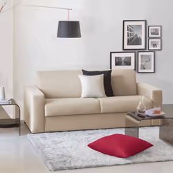 Divano Letto Zinnia, Divano a 3 posti, Made in Italy, SofÃ  Soggiorno con apertura girevole, in tessuto imbottito, con Bracci ...