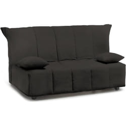 Talamo Italia - Divano letto 2 posti Ariska, Sofà con apertura a carrello in tessuto imbottito, Cuscini inclusi, 100% Made in Italy, Cm 125x90h85,