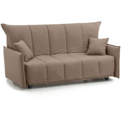 Talamo Italia - Divano letto 2 posti Alaric, Sofà con apertura a carrello in tessuto imbottito, Braccioli standard, 100% Made in Italy, Cm 150x90h85,