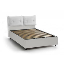 Talamo Italia - Letto matrimoniale Artrax, Letto contenitore con rivestimento in tessuto, 100% Made in Italy, Apertura frontale, adatto per materasso