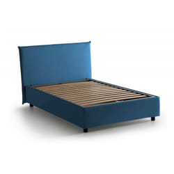Talamo Italia - Letto piazza e mezza Anyta, Letto contenitore con rivestimento in tessuto, 100% Made in Italy, Apertura frontale, adatto per