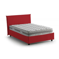 Talamo Italia - Letto piazza e mezza Anyta, Letto contenitore con rivestimento in tessuto, 100% Made in Italy, Apertura frontale, adatto per