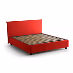LETTO ALLA FRANCESE - Letto contenitore in tessuto, Apertura frontale, adatto per materasso Cm 140x190, 100% Made in Italy, R ...
