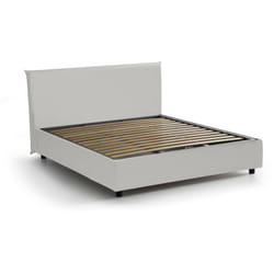 Talamo Italia - Letto matrimoniale Ariella, Letto contenitore con rivestimento in ecopelle, 100% Made in Italy, Apertura frontale, adatto per
