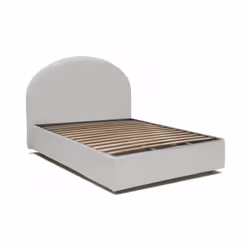 LETTO PIAZZA E MEZZA - Letto contenitore con rivestimento in ecopelle, 100% Made in Italy, Apertura frontale, adatto per mate ...