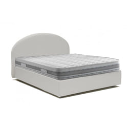 Talamo Italia - Letto matrimoniale Ayur, Letto contenitore con rivestimento in ecopelle, 100% Made in Italy, Apertura frontale, con materasso Cm