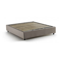 Talamo Italia - Letto alla francese Attilino, Letto contenitore in tessuto, Apertura frontale, adatto per materasso Cm 140x190, 100% Made in Italy,