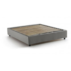 Talamo Italia - Letto alla francese Arvic, Letto contenitore in tessuto, Apertura frontale, adatto per materasso Cm 140x200, 100% Made in Italy,