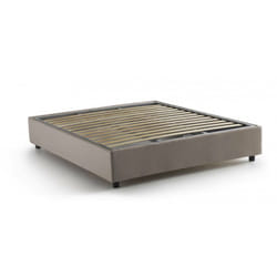 Talamo Italia - Letto alla francese Arvic, Letto contenitore in tessuto, Apertura frontale, adatto per materasso Cm 140x200, 100% Made in Italy,