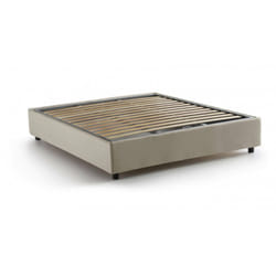 Talamo Italia - Letto matrimoniale Annibale, Letto contenitore con rivestimento in tessuto, 100% Made in Italy, Apertura frontale, adatto per