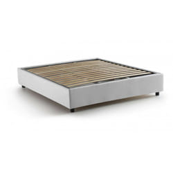 Talamo Italia - Letto matrimoniale Annibale, Letto contenitore con rivestimento in tessuto, 100% Made in Italy, Apertura frontale, adatto per