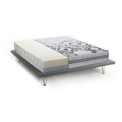 Dmora - Talamo Italia - Materasso matrimoniale Incoronata, Materasso in Memory foam e Waterfoam, 100% Made in Italy, Anti acaro e Anallergico, Cm