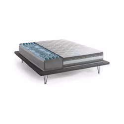 Materasso singolo Aksi, Materasso sfoderabile in Memory Foam e Gel Waterfoam, 100% Made in Italy, Antiacaro e Anallergico, cm 90x190 h27