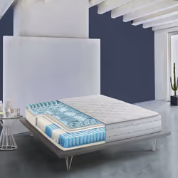 Materasso singolo Atilla, Materasso in Memory Foam e Molle insacchettate, 100% Made in Italy, Antiacaro e Anallergico, cm 90x ...