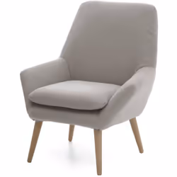 POLTRONA - Poltrona di design da salotto, 100% Made in Italy, Poltroncina relax in tessuto imbottito, Cm 80x70h95, Grigio. RE ...