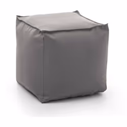 POUF - Pouf multifunzione, 100% Made in Italy, Poltroncina relax in tessuto imbottito, Cm 45x45h45, Grigio. Questo pouf rappr ...