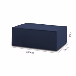 Pouf Assisi, Pouf da salotto, 100% Made in Italy, Poltroncina relax in tessuto imbottito, Cm 100x70h43, Blu