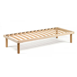 Rete letto piazza e mezza Albero, Rete ortopedica a doghe in legno, 100% Made in Italy, cm 120x190h 31