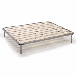 Rete letto piazza e mezza Adeena, Rete ortopedica a doghe piallate, 100% Made in Italy, cm 120x190h 31