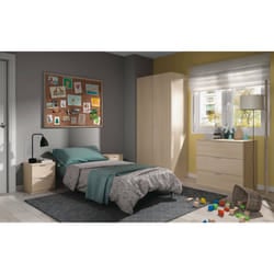 Cassettiera Rea, Settimanale moderna a 3 cassetti, Mobile ComÃ² basso per camera da letto, Mobile Settimanale, cm 77x38h80, Rovere