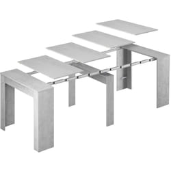 Dmora - Consolle allungabile Abicitren, Tavolo da pranzo allungabile, Ripiano con allunghe multiuso estensibile fino a 10 posti, 51/237x90h78 cm,