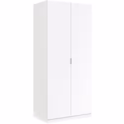 GUARDAROBA 2 ANTE - Armadio per camera da letto, Mobile per camera da letto con 1 ripiano e barra appendiabiti, 82x52h180 cm, ...