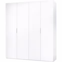 GUARDAROBA GRANDE - Armadio per camera da letto a 4 ante battenti, Mobile con 2 ripiani e barra appendiabiti, 180x52h200 cm, ...
