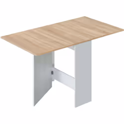 TAVOLO ALLUNGABILE - Tavolo da pranzo pieghevole con piano abbattibile, Tavolo ausiliario richiudibile, 31x77h78 cm, Bianco e ...