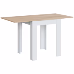TAVOLO ALLUNGABILE - Tavolo da pranzo pieghevole apertura a libro, Tavolo ausiliario richiudibile, 67x67/135h79 cm, Bianco e ...