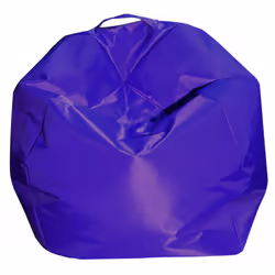 Pouf a sacco con la classica forma a pera interamente di colore viola, ,a soluzione ideale per completare in modo economico e ...