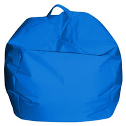 Dmora Pouf a sacco elegante, colore blu, Misure 65 x 50 x 65 cm