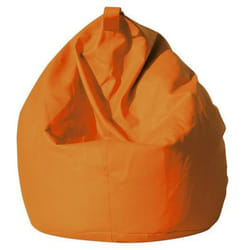 Dmora Pouf a sacco elegante, colore arancione, Misure 80 x 120 x 80 cm