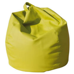 Dmora Pouf a sacco elegante, colore giallo, Misure 80 x 120 x 80 cm