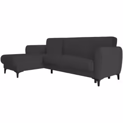 DIVANO LETTO CON PENISOLA - Divano ad angolo reversibile, Sofà contenitore moderno con chaise longue e 3 cuscini, 230x153h85  ...