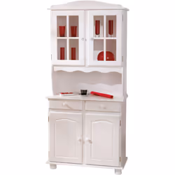 CREDENZA - Buffet da soggiorno, Madia da salotto, Dispensa da cucina, 88x32 h198 cm, Bianco. STRUTTURA E UTILIZZO - Mobile da ...