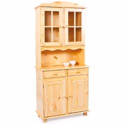 CREDENZA - Buffet da soggiorno, Madia da salotto, Dispensa da cucina, 88x32 h198 cm, Quercia. STRUTTURA E UTILIZZO - Mobile d ...