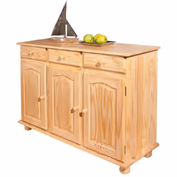 CREDENZA - Buffet da soggiorno, Madia da salotto, Dispensa da cucina, 130x43 h87 cm, Marrone. STRUTTURA E UTILIZZO - Mobile d ...