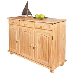 Credenza Drodger, Buffet da soggiorno, Madia da salotto, Dispensa da cucina, 130x43 h87 cm, Marrone - Dmora