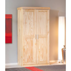 Armadio multiuso 2 ante Daber, Mobile multifunzionale, Mobiletto scarpiera, Guardaroba porta scarpe, 95x55 h190 cm, Rovere - Dmora