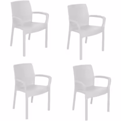 SEDIA DA ESTERNO - Sedute da giardino, Sedia per tavolo da pranzo, Poltrona outdoor effetto rattan, 100 % Made in Italy, 54x6 ...