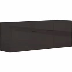 CREDENZA - Madia da cucina a 3 ante e 1 cassetto, Buffet da soggiorno, 100% Made in Italy, cm 170x40h35, Antracite lucido. ST ...