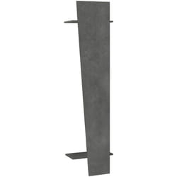 Dmora - Mobile da ingresso Allinko, Entratina moderna multifunzione, Armadietto multiuso per atrio, 100% Made in Italy, cm 50x30h200, Ardesia
