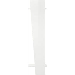 Dmora - Mobile da ingresso Allinko, Entratina moderna multifunzione, Armadietto multiuso per atrio, 100% Made in Italy, cm 50x30h200, Bianco lucido