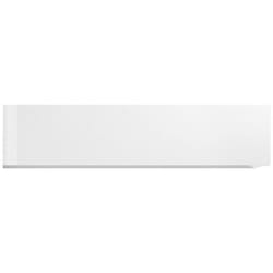 Dmora - Mobile pensile Anette, Armadio multiuso, Mobiletto a muro, 100% Made in Italy, cm 180x30h40, Bianco lucido