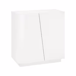 Scarpiera Apetta, Made in Italy, a 2 ante, Portascarpe da ingresso, Mobile multiuso, cm 80x38h86, Bianco lucido