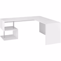 SCRIVANIA - Scrittoio lineare porta PC, Tavolo multiuso per ufficio, Scrivania salvaspazio, 100% Made in Italy, cm 160x60h78, ...