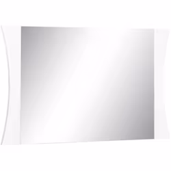 SPECCHIO - Specchio da bagno, 100% Made in Italy, cm 110x2h60, Bianco lucido. STRUTTURA E UTILIZZO - Specchiera utilizzabile ...