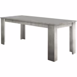 TAVOLO ALLUNGABILE - Consolle allungabile fino a 12 posti, Consolle estensibile 100% Made in Italy, cm 160/210x90h75, Cemento ...